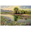 Image 1 : R. ATOYAN LAKE SCENE ORIGINAL OIL PAINTING #1138041