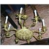 Image 1 : Good  size FrenchBronze chandelier 8 lights #1138581