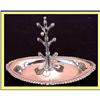Image 1 : ANTIQUE ST SILVER RING TREE JEWELRY STAND & T #1138730