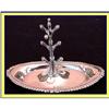 Image 1 : ANTIQUE ST SILVER RING TREE JEWELRY STAND & T #1138730