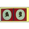 PR MEISSEN SILHOUETTE PORTRAIT PLAQUES GOETHE #1138745