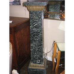 Italian Pietra Verde Marble Pedestal #1162912