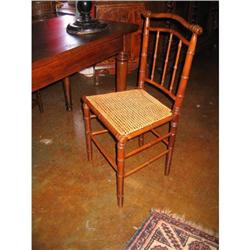 French Napoleon III Bamboo Chair #1162921