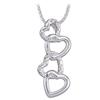 Image 1 : WHITEGOLD  NECKLACE  HEARTS DIAMONDS #1163242