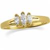 Image 1 : Wedding Band 3 MARQUISE DIAMONDS #1163247