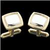  CUFFLINKS 14k Yellow w  White GOLD 2 TONE GOLD#1163248