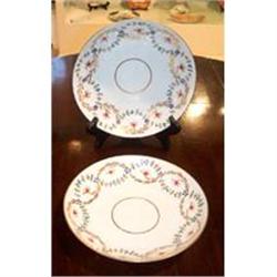 Pair of fine Derby cake plates #1163295