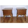 Image 1 : Pair of Chippendale Cherry End Tables #1163296