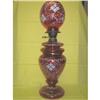 Antique original Cranberry oil Lamp #1163355