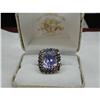 Antique 14K YG Filigree Ceylon Sapphire Ring #1163399