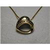 Rare Estate 14K YG Gold Diamond Heart Pendant #1163402