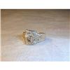 Estate 14K WG Gold Diamond Buckle Ring Band #1163409