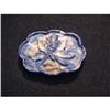 Antique lapis lazuli plaque with floral hand #1163437