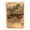 Old Japanese Yoshida Garden Woodblock Print Sg #1163480