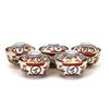 5 Old Japanese Imari Cov Bowl w Flowers  #1163485