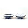 Pair Late 18C Japanese Blue & White Imari Dish #1163497