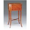 Early Antique Inlaid Mahogany Sewing Stand #1163549
