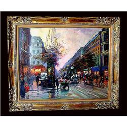 F Gerome Paris Street Scene Oil Painting Listed#1163800