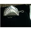 Image 1 : Silver Shell Metal Hand Bag by Delill #1158461