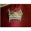 Small Old Fancy Metal Designed Doll Crib #1158478
