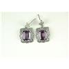 Image 1 : ANTIQUE STYLE EARRINGS w AMETHYST   #1158998