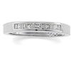 Image 1 : WHITE GOLD WEDDING BAND PRINCESS CUT DIAMONDS #1159015