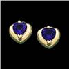 Image 1 : 14k Gold Earrings HEART AMETHYST #1159019