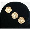 Image 1 : 8K Gold Victorian Watch Fob Pins/Set of 3 #1159237