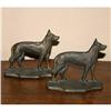 Image 1 : Art Deco Cast Iron On Alert Shepherd Bookends #1159264