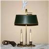 Image 1 : Cool Retro Brass Two Lite Table Lamp #1159513