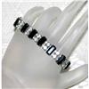 Image 1 : Signed Weiss Black & White Rhinestone Bracelet #1159563