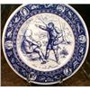 Image 1 : WEDGWOOD Ivanhoe Flow BLUE Plate 2 PLATES #1159899