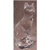 Image 1 : HOYA Crystal Cat FIGURINE Confucian VINTAGE #1159931