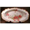 Image 1 : LIMOGES Bread TRAY Carnations ANTIQUE Pouyat #1159969