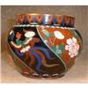 Image 1 : CLOISONNE Cachepot PHOENIX & Peonies ANTIQUE #1160022