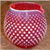 Image 1 : CRANBERRY Hobnail OPALESCENT Pitcher FENTON  #1160077