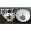 Image 1 : Silver LEAF Sprigs STAFFORDSHIRE Creamer+SUGAR #1160080