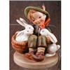 HUMMEL Playmates #58/1 BOY w RABBITS Vintage #1160081