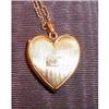 Image 1 : Gold HEART Locket ANTIQUE - No Monogram - 14k #1160247