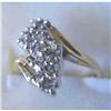 Image 1 : 10k and Diamond waterfall ring. #1161904