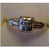 14k white gold and diamond ring. #1161906