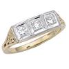 1.5 carat G VS1 diamond ring antique style #1162201