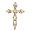 3 carat G VS1 DIAMOND CROSS pendant necklace #1162206