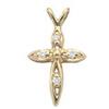2 carat G SI1 pendant DIAMOND CROSS necklace #1162207