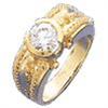 1 carat G VS1 diamond solitaire ring gold #1162280