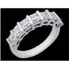 Image 1 : 2.10 carat DIAMOND WEDDING BAND platinum ring 7#1162334