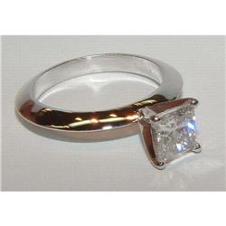 1.01 ct PRINCESS CUT DIAMOND engagement RING  #1162343