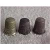 Image 1 : Thimbles; 3 Pcs. ,embossed #1162537