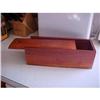 Pine Glove Box,wood;sliding cover #1162703