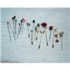 Lot Costume jewelry - 19 lapel pins & hat pins #1162800